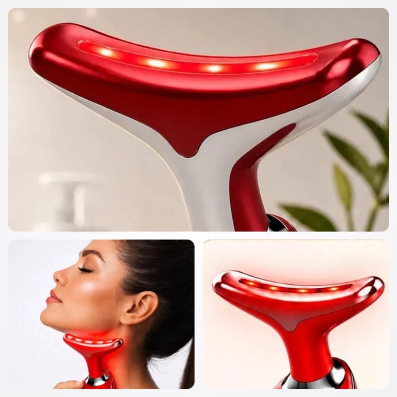 Massageador Facial LED Lifting - Anti Rugas Papada Frete Grátis