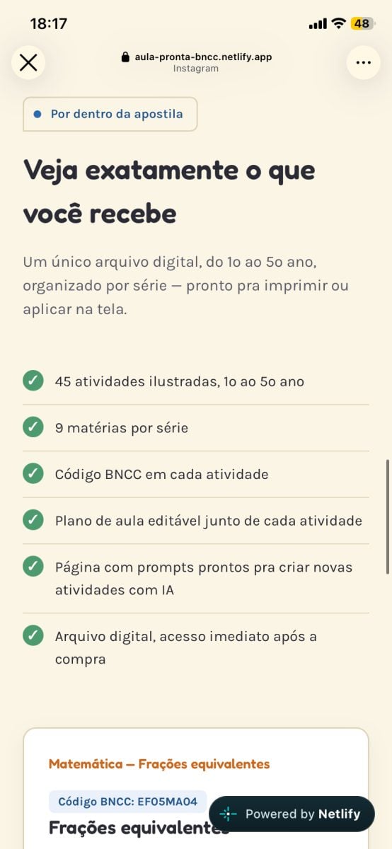 Aula Pronta BNCC +de 45 atividades ilustradas p/ professoras — foto 2