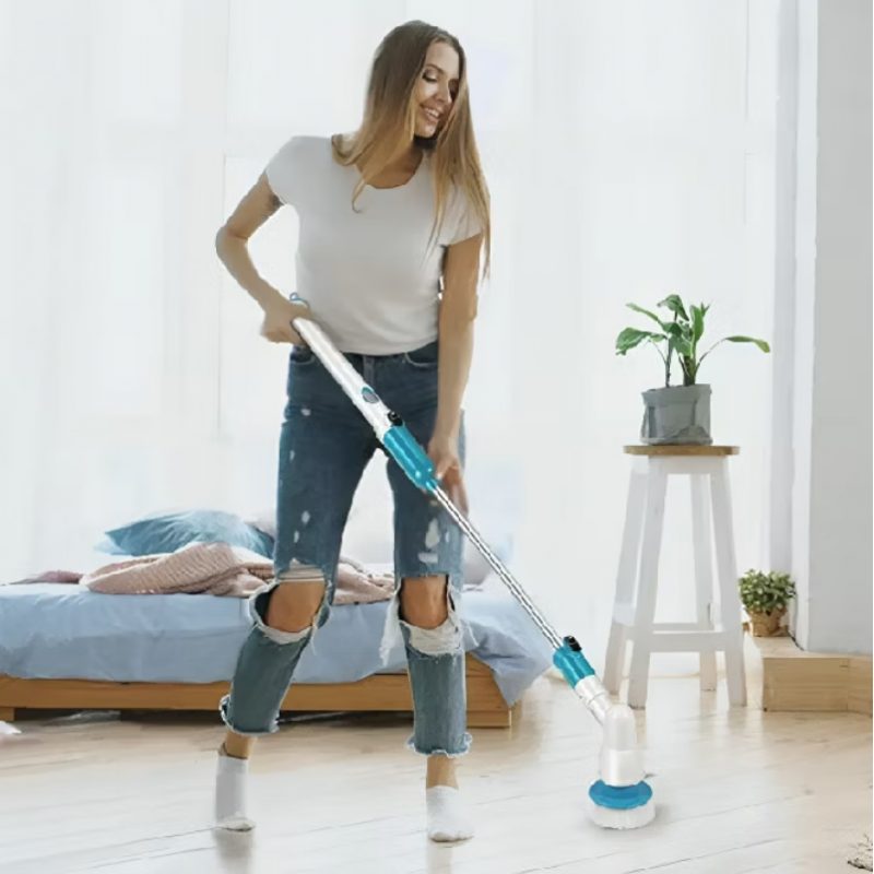 Escova Elétrica de Limpeza Recarregável 9 em 1