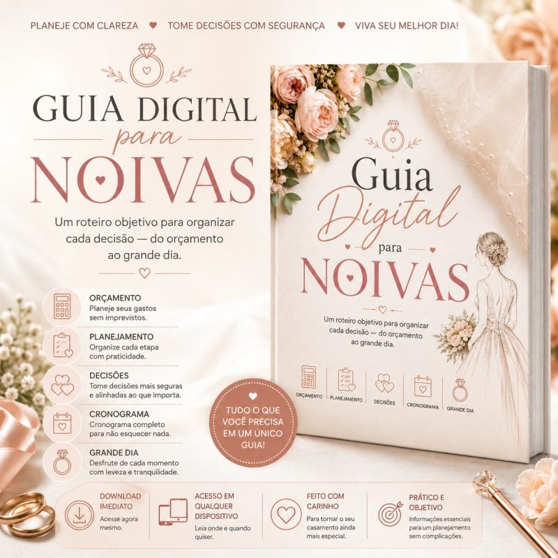 Guia Digital para Noivas - Planejamento de Casamento