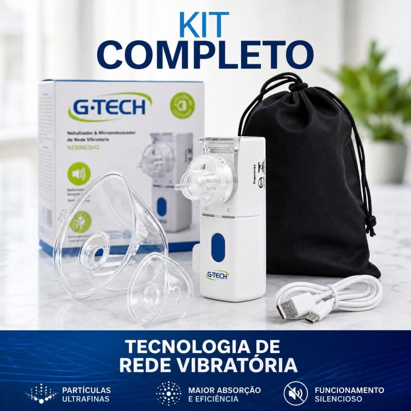 Nebulizador Portátil Sem Fio Até 57% OFF
