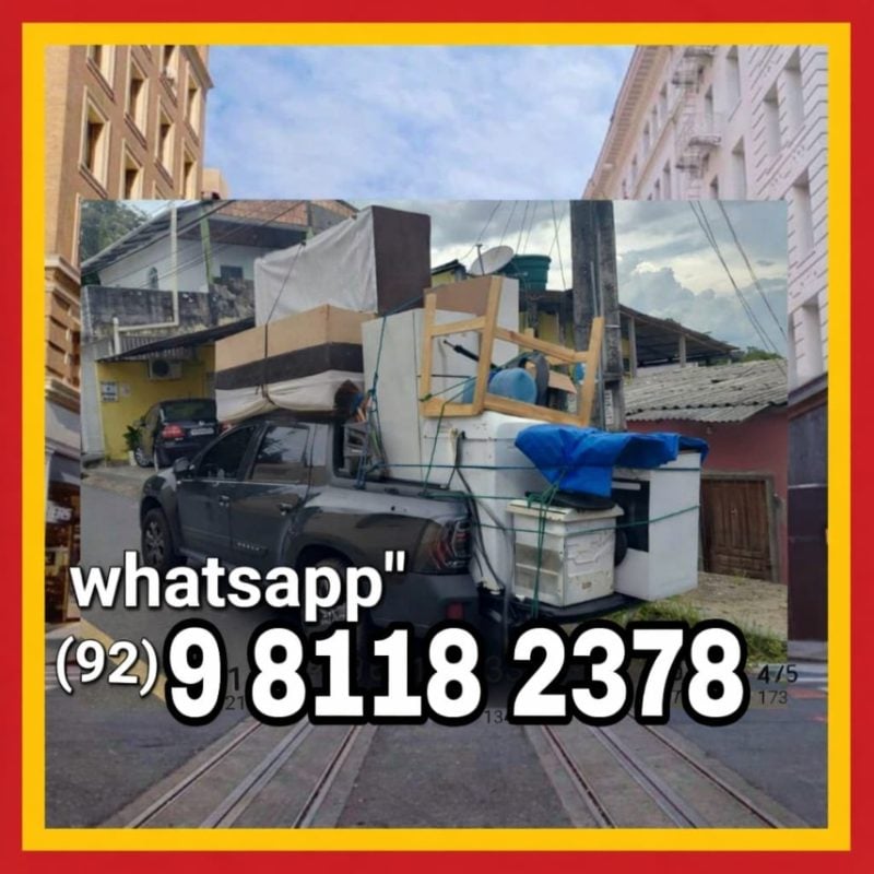 Frete zona leste norte e sul de Manaus mudanças pequenas e guincho moto