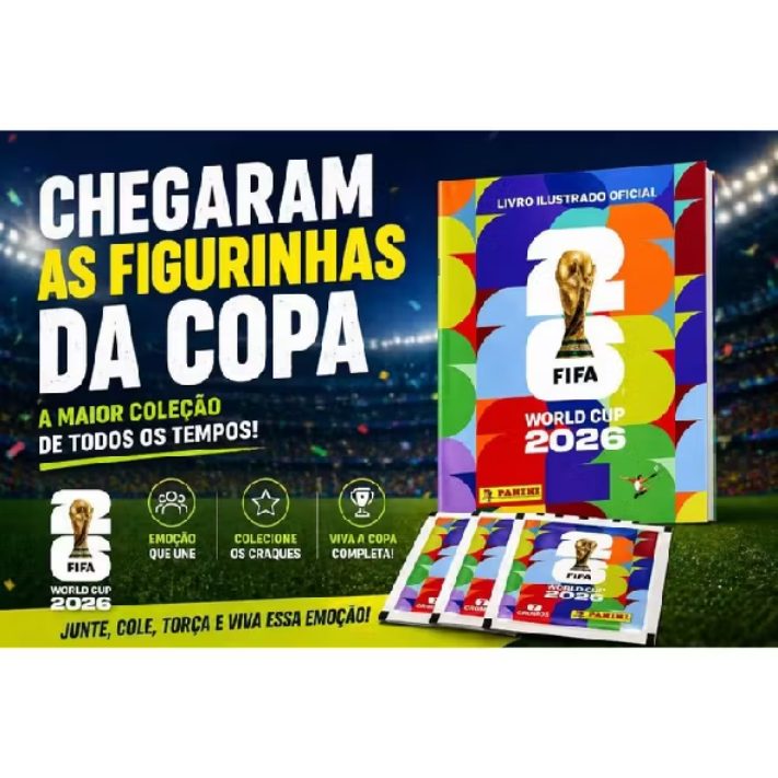 Kit Inicial Álbum Copa do Mundo 2026 + 5 Envelopes Panini — foto 2