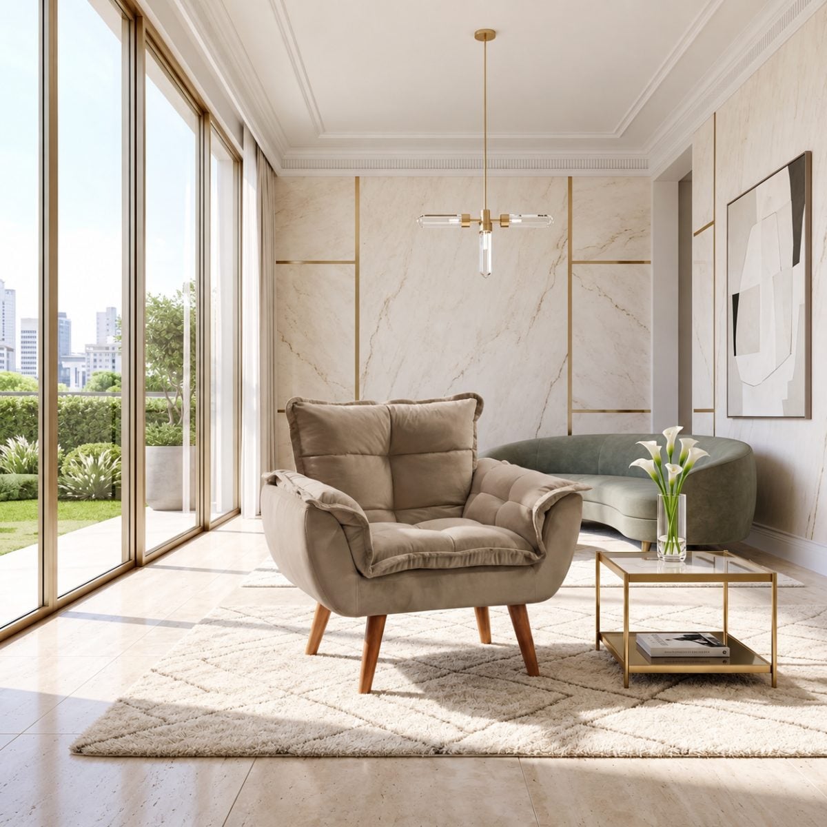 Poltrona Decorativa Opalla — foto 2