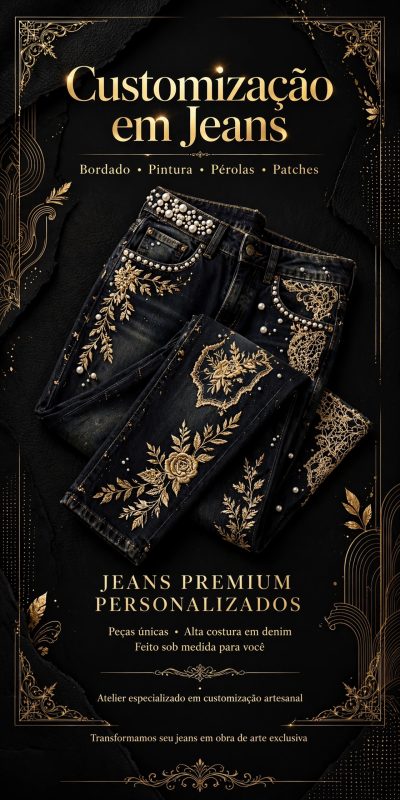 Customização em Jeans Prestação de Serviços