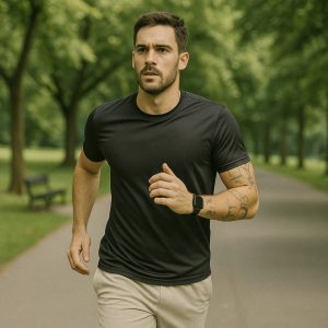 Kit 5 camisas Dry Fit Masculina Lisa Básica Academia Seca — foto 5
