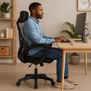 Cadeira de Escritório Presidente Executiva Gamer - Preta — foto 3