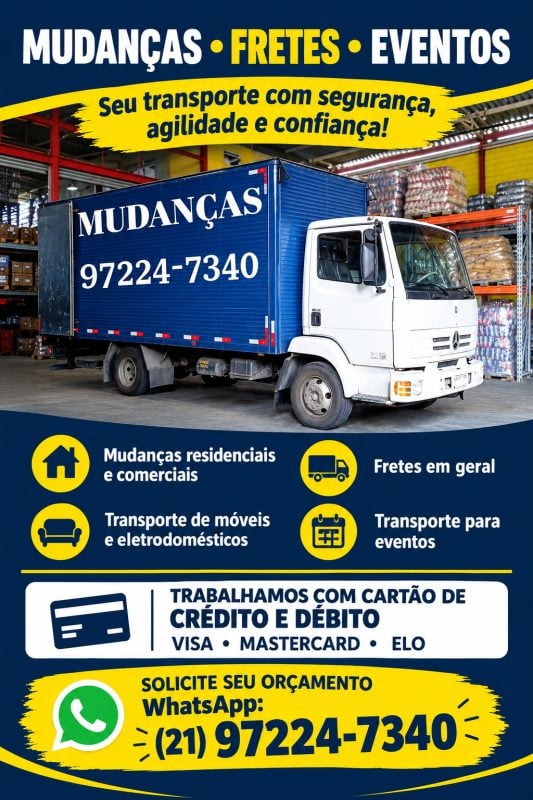 Mudanças residenciais e fretes