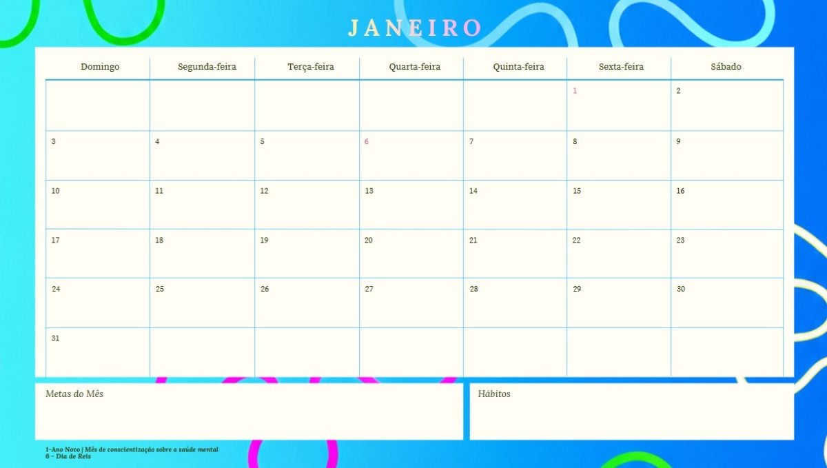 Calendário 2027 — foto 2