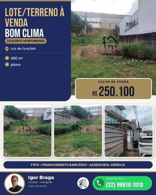 Terreno para Venda em Juiz de Fora, Bom Clima