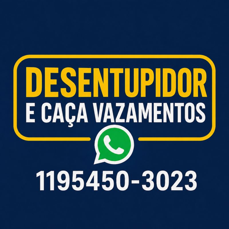 Desentupidor e caça vazamentos Zona oeste SP