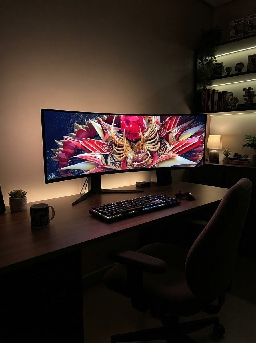 34 Inch Curved Gaming Monitor QD-Mini LED WQHD 180Hz 1ms Display for Gaming — foto 2