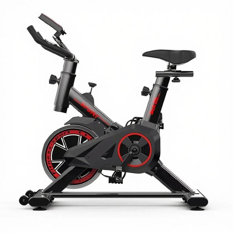 Bicicleta Ergométrica Spinning Nova - Roda de Inércia 6Kg, Resistência Ajustável