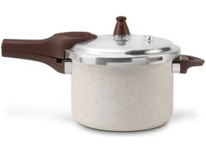 Panela de Pressão Brinox Ceramic Life 4,2L Vanilla tecnologia, segurança e sofisticação — foto 4
