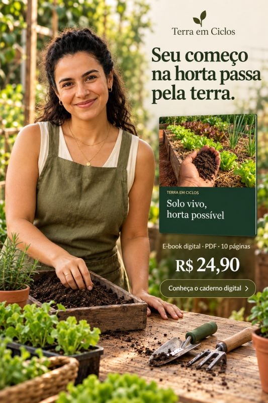 E-book em PDF: Solo vivo, horta possível - Terra em Ciclos