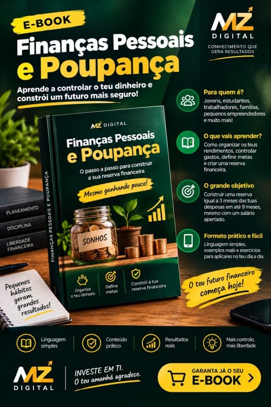 E-book: Finanças Pessoais e Poupança