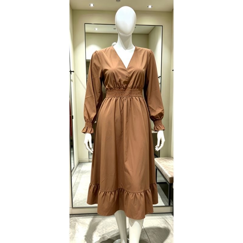 Vestido Lovito Marrom serve do P ao M