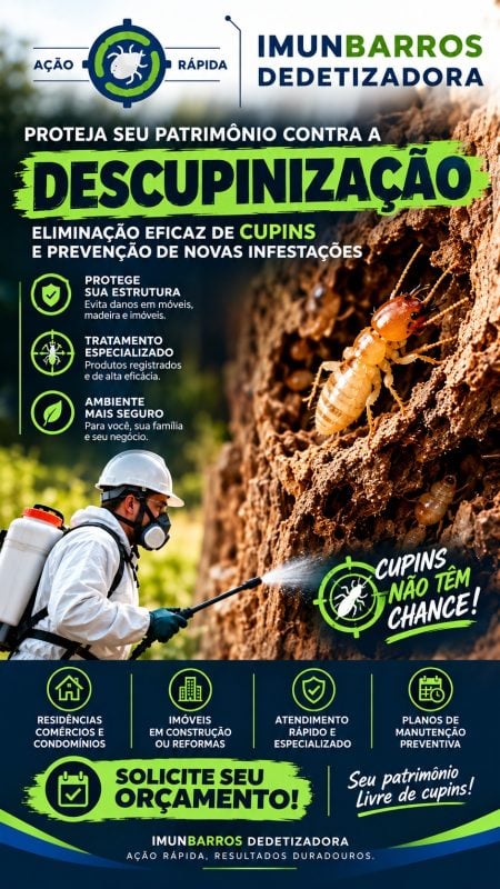 Descupinização Profissional Eliminação Total de Cupins
