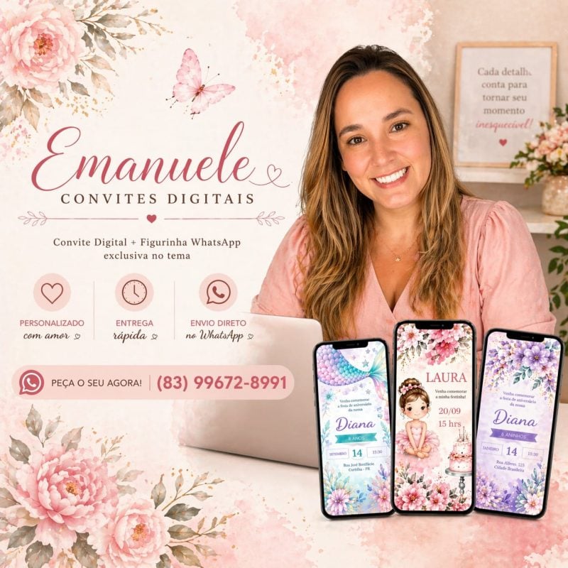 Emanuele Convites Digitais Personalizados