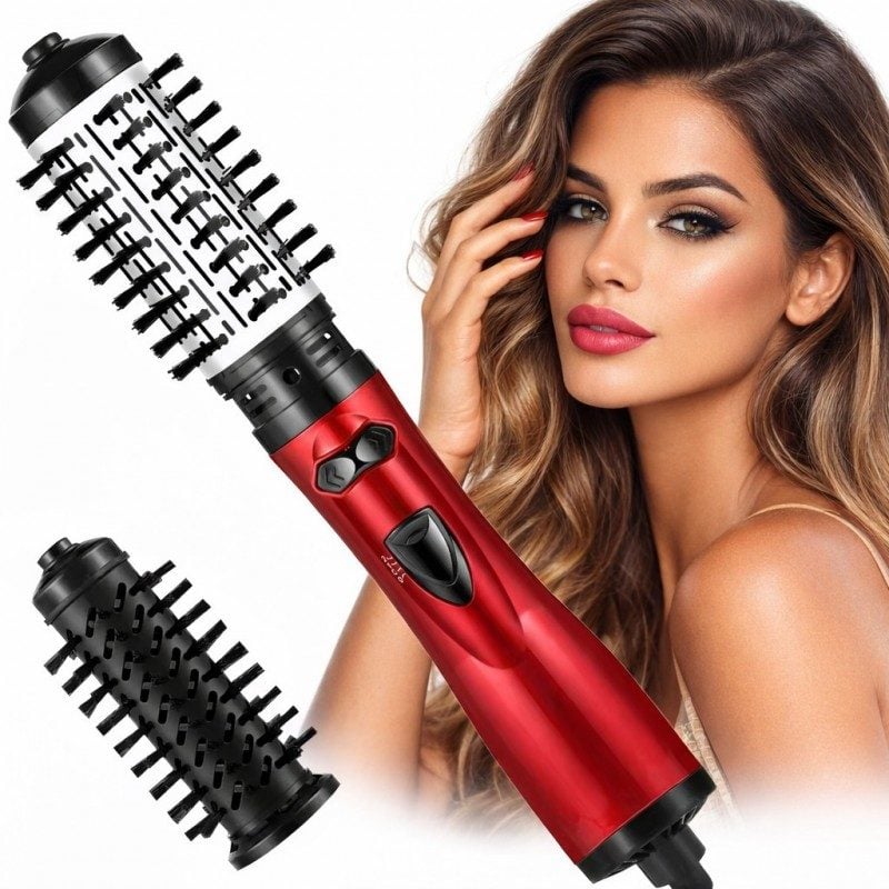 Secador de cabelo 3 em 1 com pente modelador - Seca, alisa, modela e dá volume 110V — foto 2