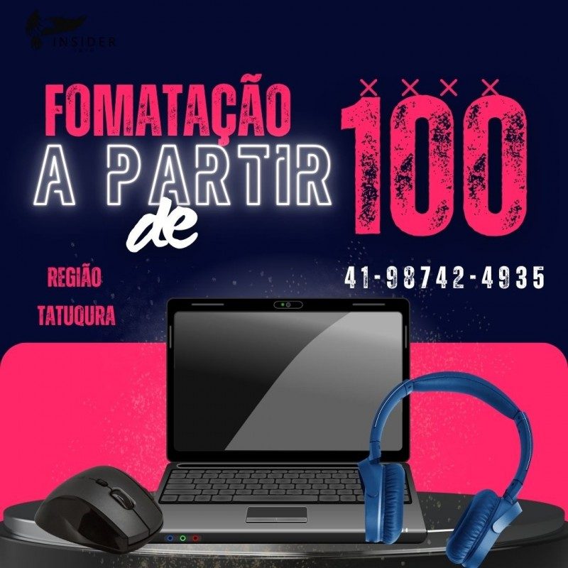 Serviços de informáticas e formatação de Desktop e notebooks
