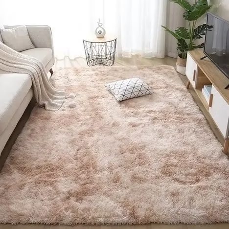 Tapete peludo para sala