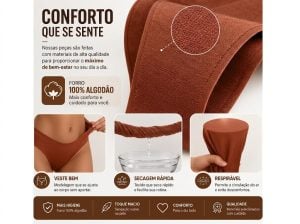 Kit 10 Calcinhas Fio Dental Premium Sem Costura Microfibra — foto 3