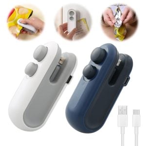 Mini Máquina Seladora Recarregável Para Embalagens Plásticas - Selagem Ráp — foto 4