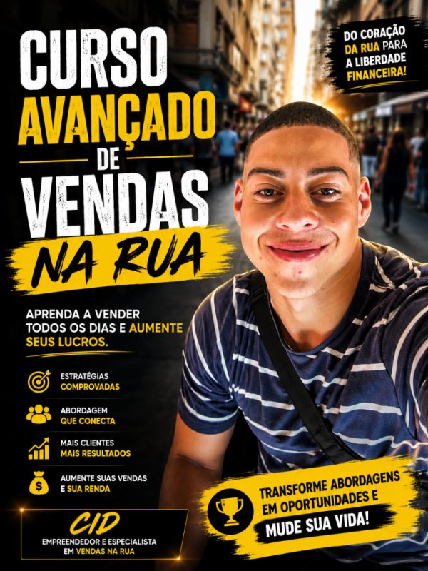 Curso Avançado de Vendas na Rua