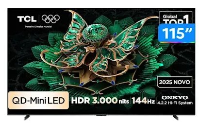 Smart TV TCL 115" 4K UHD QLED Mini LED Modelo 115C7K (2025)