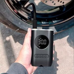 Mini calibrador compressor elétrico digital portátil pneu carro bike bivolt — foto 3