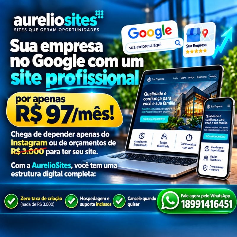 Criação de Site Profissional para Empresas e Autônomos