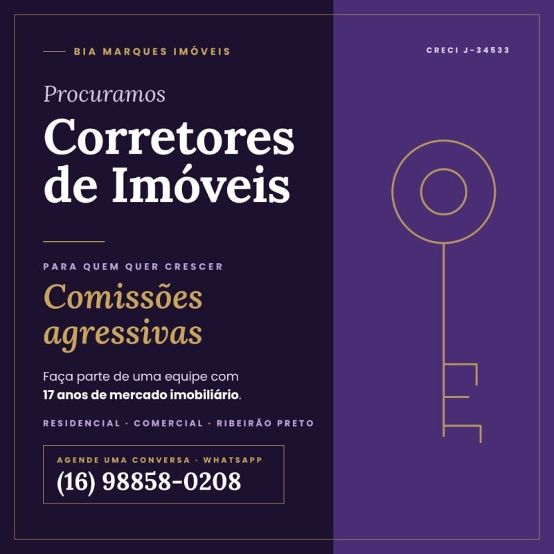 Vagas para corretores de imóveis Ribeirão Preto