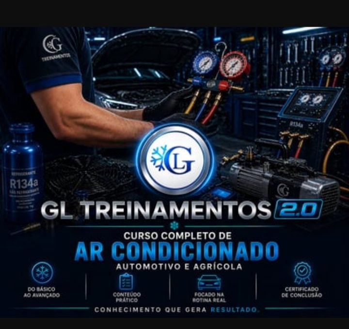 Treinamento Completo de Ar-condicionado Automotivo e Agrícola 2.0 (Carros, Caminhões e Máq