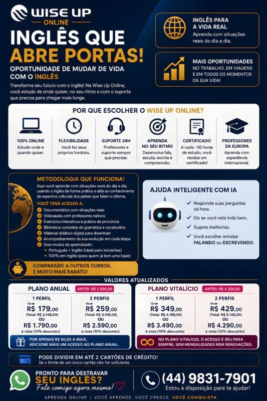 Curso de inglês