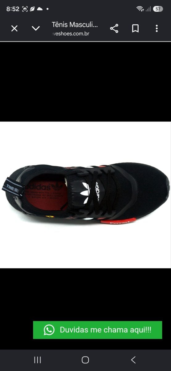 Tênis Masculino Adidas NMD Ferrari Preto — foto 2