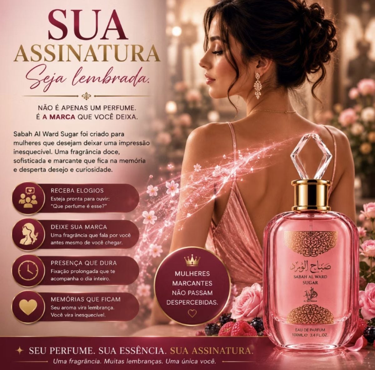 Al Wataniah Sabah Al Ward Sugar 100ml — foto 2