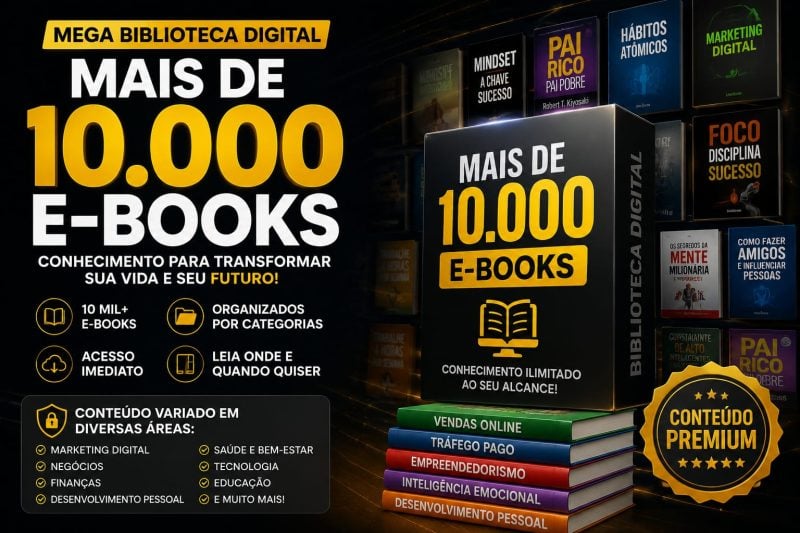 Biblioteca 10.000 info-produtos PLR validados
