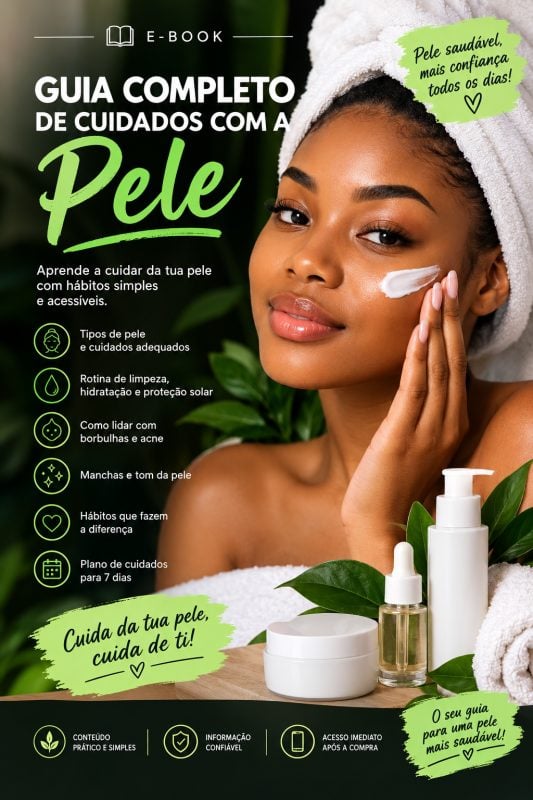 E-book Guia de Cuidados com a Pele para uma Pele Saudável