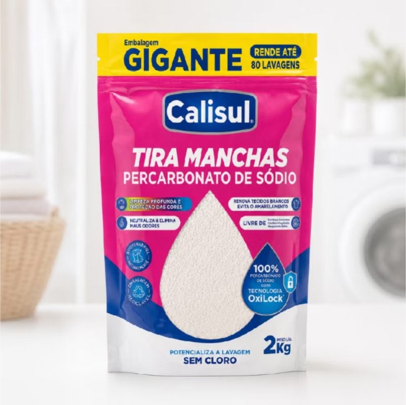 Percarbonato 100% Puro Tira Manchas Roupas Brancase Coloridas