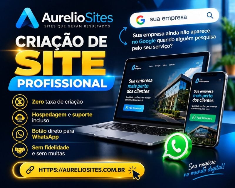 Criação de Site Profissional Sem Taxa de Desenvolvimento