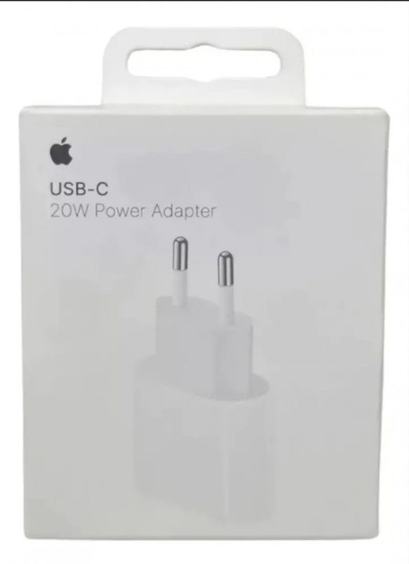Carregador Adaptador Usb-c De 20w para iPhone Apple Branco A2465 -Distribuidor Autorizado