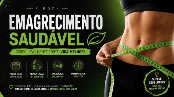 E-book Digital com Informações sobre Emagrecimento, Alimentação e Hábitos Saudáveis
