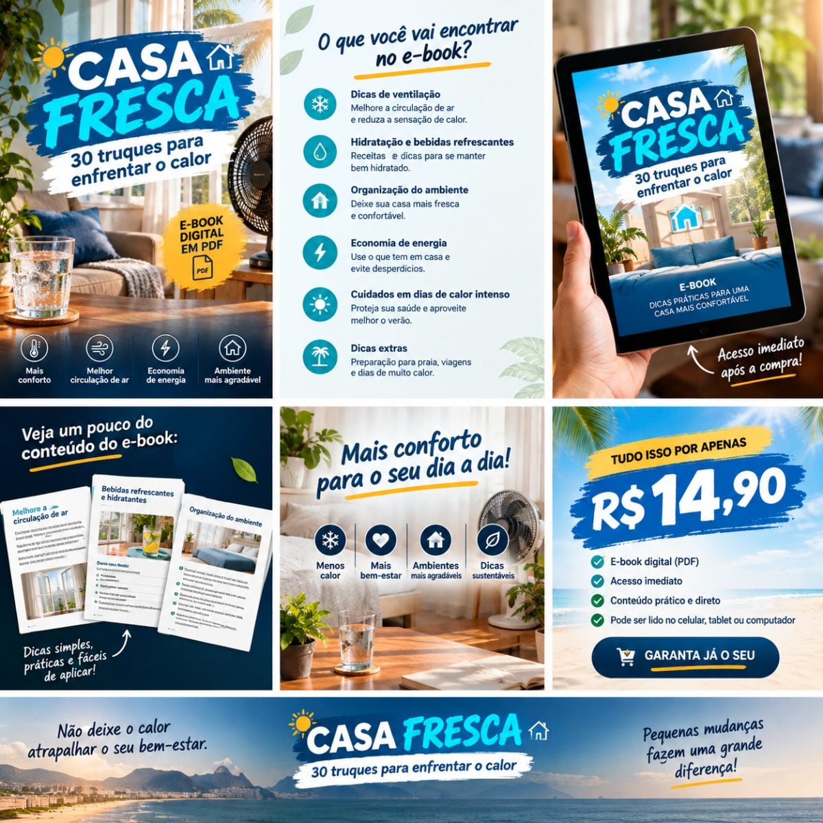 E-book Casa Fresca 30 Dicas Para Enfrentar o Calor — foto 2