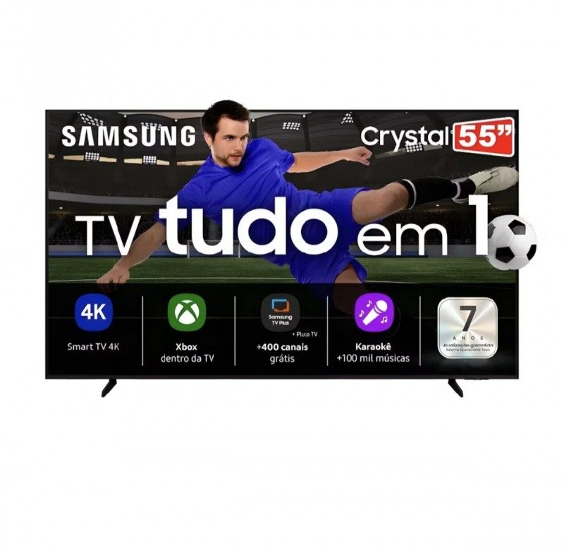 Smart Tv Samsung 55" Cristal Led UHD 4K Tizen HDR