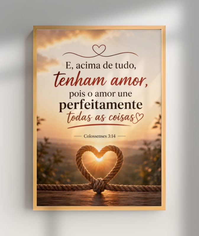 Quadro Colossenses 3:14