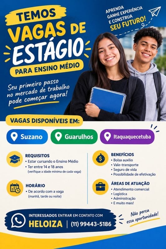 Estágio para ensino médio