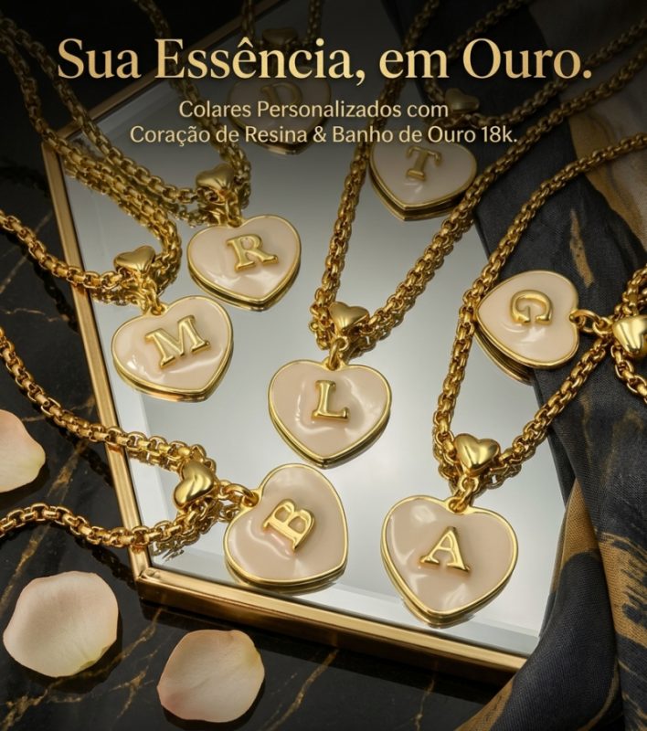 Colar Personalizado com a inicial do seu nome