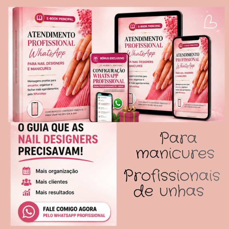 E-book de Mensagens para WhatsApp Manicures e Nail Designers