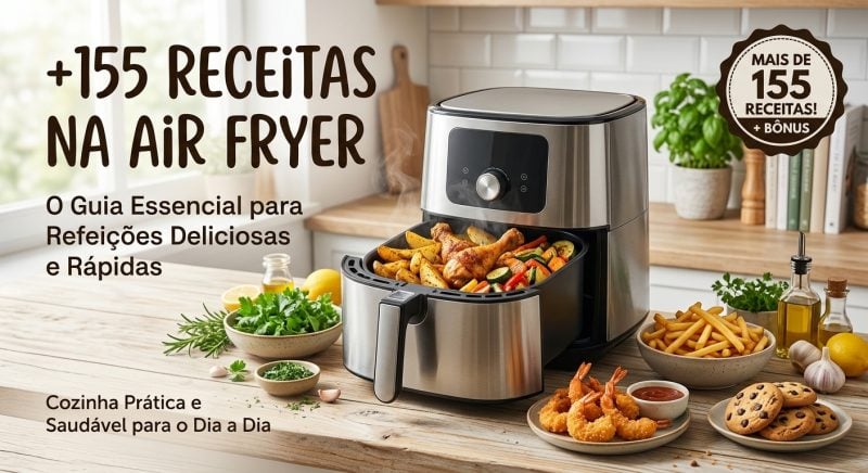 +155 Receitas na Air fryer